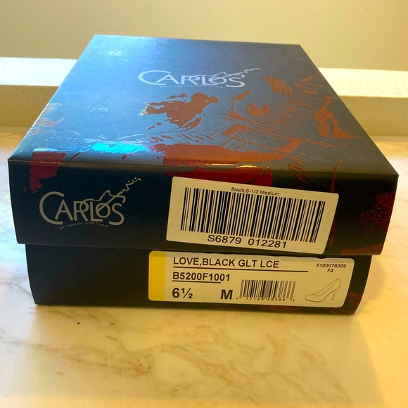 Carlos Santana 5” Stilettos • Sparkly Black• 6.5 M - Picture 8 of 9